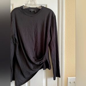 Black asymmetrical top| Brand: Theory| Size: Large